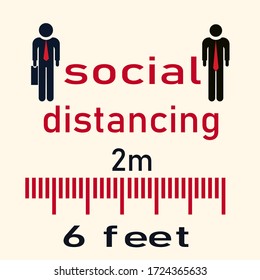 keep social distance. flat style person icon.