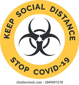 Keep Social Distance. Stay Safe and Healthy. Coronavirus. Stop Covid-19.