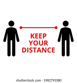 Keep Social Distance Vector Eps.