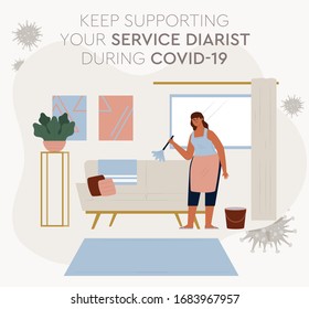 Keep supporting your housekeeper domestic during Corona Virus Covid 19 with a paycheck cash salary 