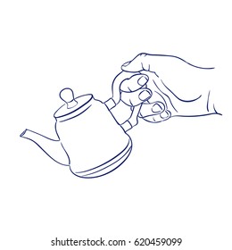 keep teapot in hand