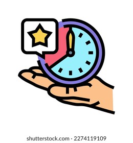 keep time color icon vector. keep time sign. isolated symbol illustration