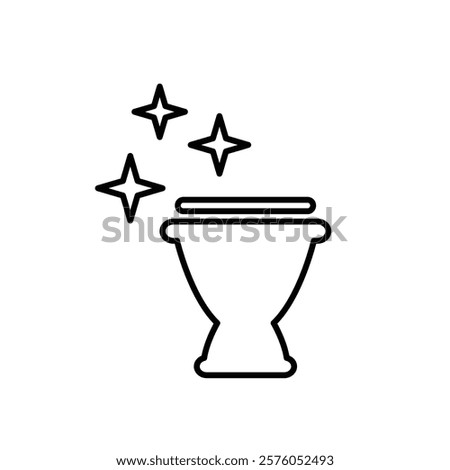 keep toilet clean icon vector 