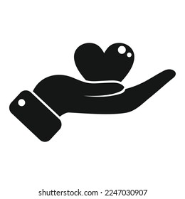 Keep trust icon simple vector. Customer promise. Rate review