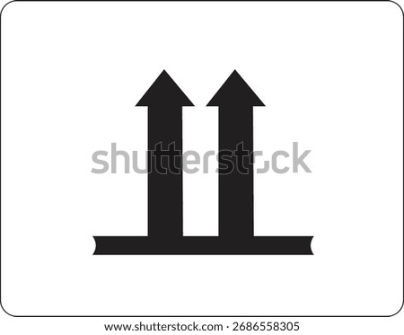 Keep Upright Shipping Orientation Sign