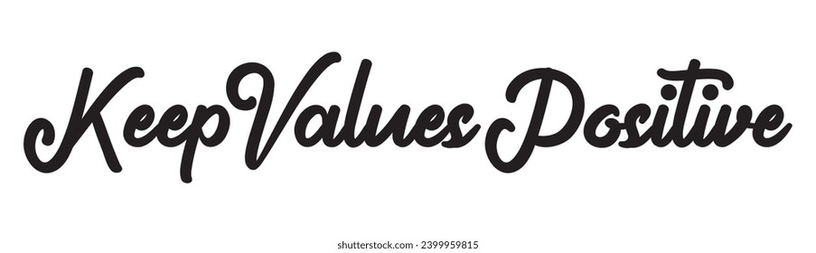 keep values positive text on white background.