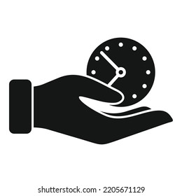Keep Work Hour Icon Simple Vector. Office Time. Flex Worker
