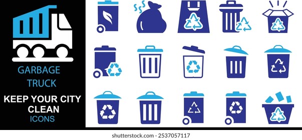 Mantenga su ciudad limpia Ilustración de diseño de Vector.
