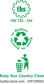 Keep Your Country Clean Logo Design and Recycling