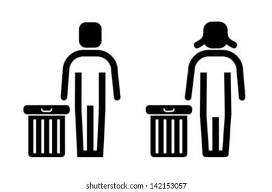 Keep your country clean vector icon