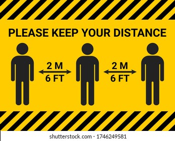 2,712 Please keep your distance Images, Stock Photos & Vectors ...