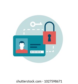 Keep Your Information And Passwords Private Online, Cyber Security Icon