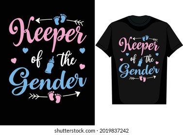 Keeper of the Gender vector t shirt design