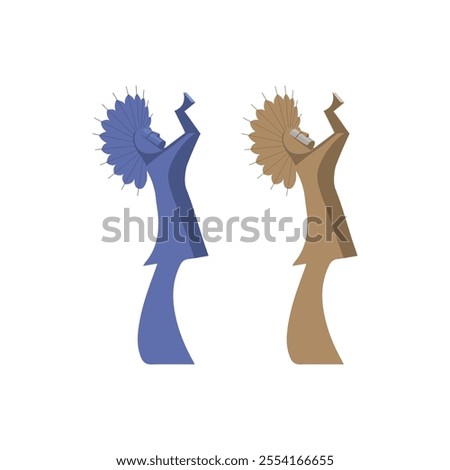 keeper of the plains isolated logo icon ,abstract logo