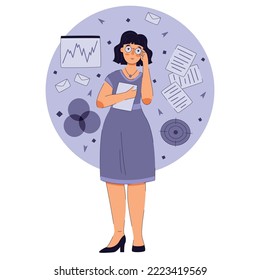 Keepers characters Logistician, mbti concept flat vector