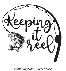 keeping it reel logo inspirational positive quotes, motivational, typography, lettering design