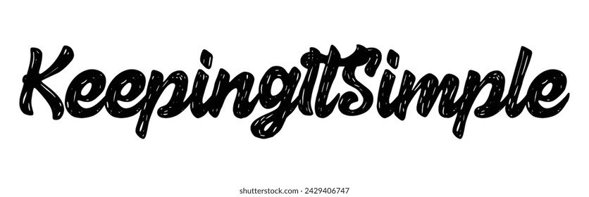 keeping it simple text on white background.