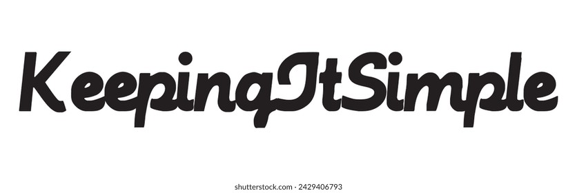 keeping it simple text on white background.
