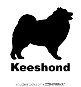 keeshond Dog silhouette dog breeds