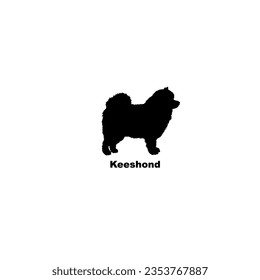 Keeshond dog silhouette dog breeds Animal Pet