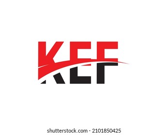 KEF Letter Initial Logo Design Vector Illustration