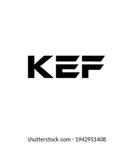 KEF Letter Logo Design Vector