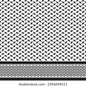 Keffiyeh scarf seamless pattern vector