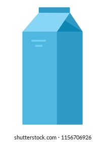 Kefir in paper box vector flat material design isolated on white