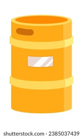 Keg Of Beer Vector Illustration