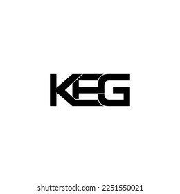 diseño inicial del logotipo de monograma con letras de teclado