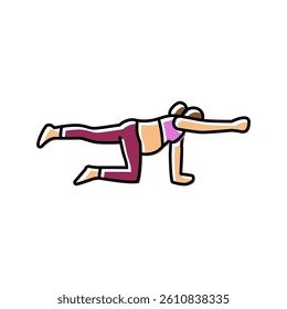 kegel exercises pregnant fitness color icon vector. kegel exercises pregnant fitness sign. isolated symbol illustration