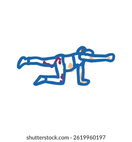 kegel exercises pregnant fitness doodle icon sketch vector. kegel exercises pregnant fitness sign. isolated symbol illustration