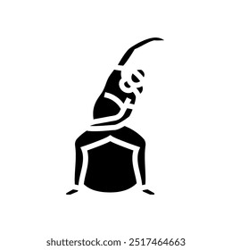 kegel exercises pregnant fitness glyph icon vector. kegel exercises pregnant fitness sign. isolated symbol illustration