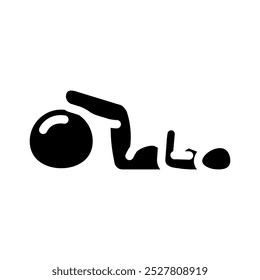 kegel exercises pregnant fitness glyph icon vector. kegel exercises pregnant fitness sign. isolated symbol illustration