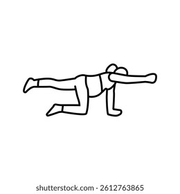 kegel exercises pregnant fitness line icon vector. kegel exercises pregnant fitness sign. isolated contour symbol black illustration