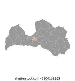 Kekava Municipality map, administrative division of Latvia. Vector illustration.