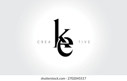 KEke Elegant Serif Monogram Logo – Luxury Lowercase Typographic Lettermark for Modern Branding