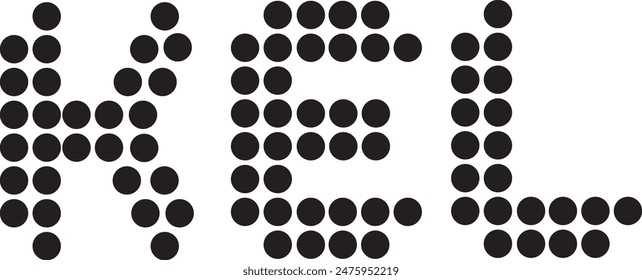 KEL Dot logo design, icon, symbol, vector file 