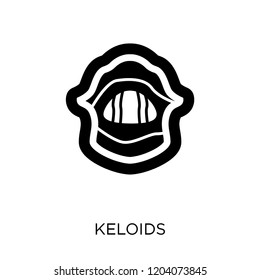 Keloids icon. Keloids symbol design from Diseases collection. Simple element vector illustration on white background.