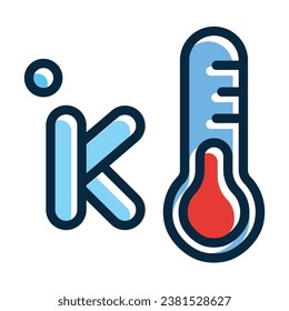 Kelvin Vector Thick Line Filled Dark Colors Icons For Personal And Commercial Use.
