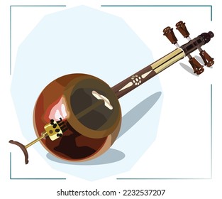 Kemancha stringed bowed musical instrument