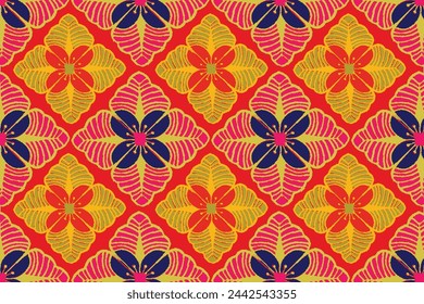 The Kembang Kates Batik motif and its development is a very exclusive motif. Suitable for various functions. Vector EPS 10