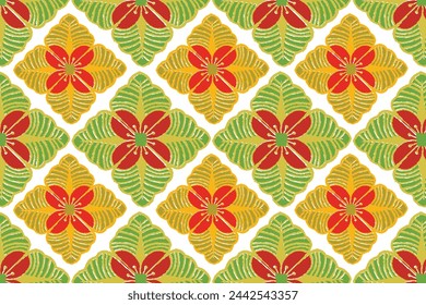 The Kembang Kates Batik motif and its development is a very exclusive motif. Suitable for various functions. Vector EPS 10