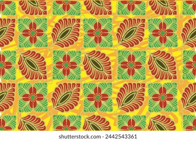 The Kembang Kates Batik motif and its development is a very exclusive motif. Suitable for various functions. Vector EPS 10
