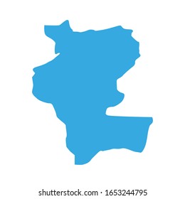Kemo region map, country of Central African Republic