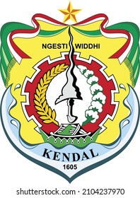 Kendal County logo, star
It symbolizes that the Kendal people have a religious spirit and are obedient to their religion. The five-pointed star also symbolizes Pancasila as the foundation of the life 
