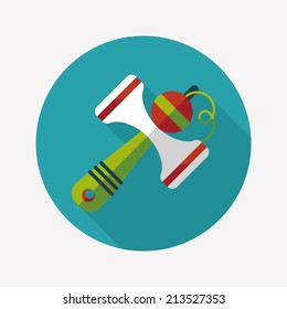 Kendama flat icon with long shadow,eps10