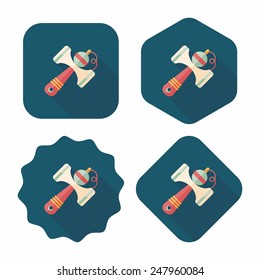 Kendama flat icon with long shadow,eps10
