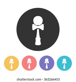kendama icon. vector illustration