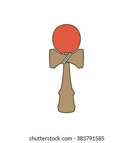 kendama icon. vector illustration